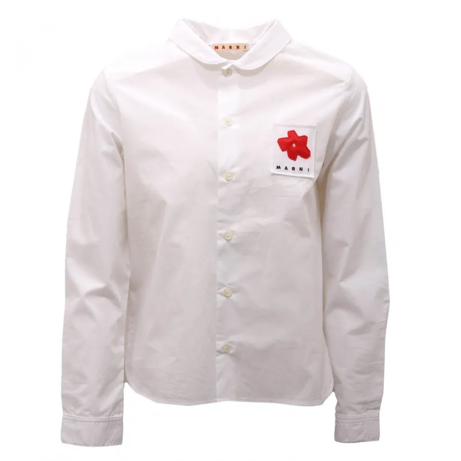 5513AN camicia bimba MARNI girl shirt white