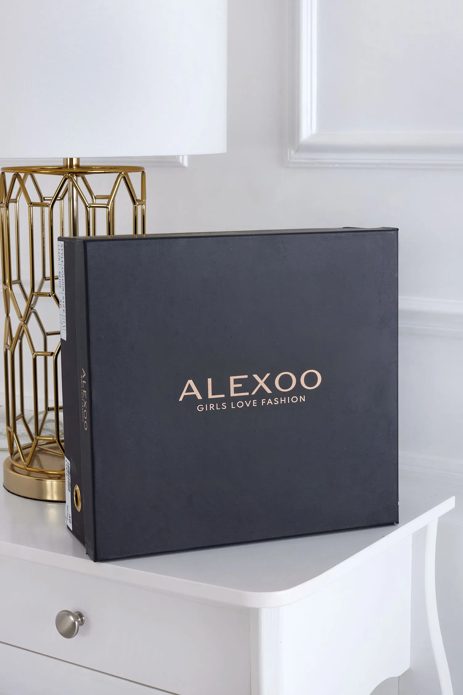 ALEXIS - Stivaletti Alexoo neri con bottone oro