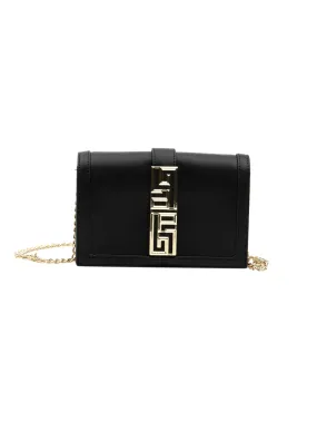 Borsa Donna nero con chiusura con pattina
