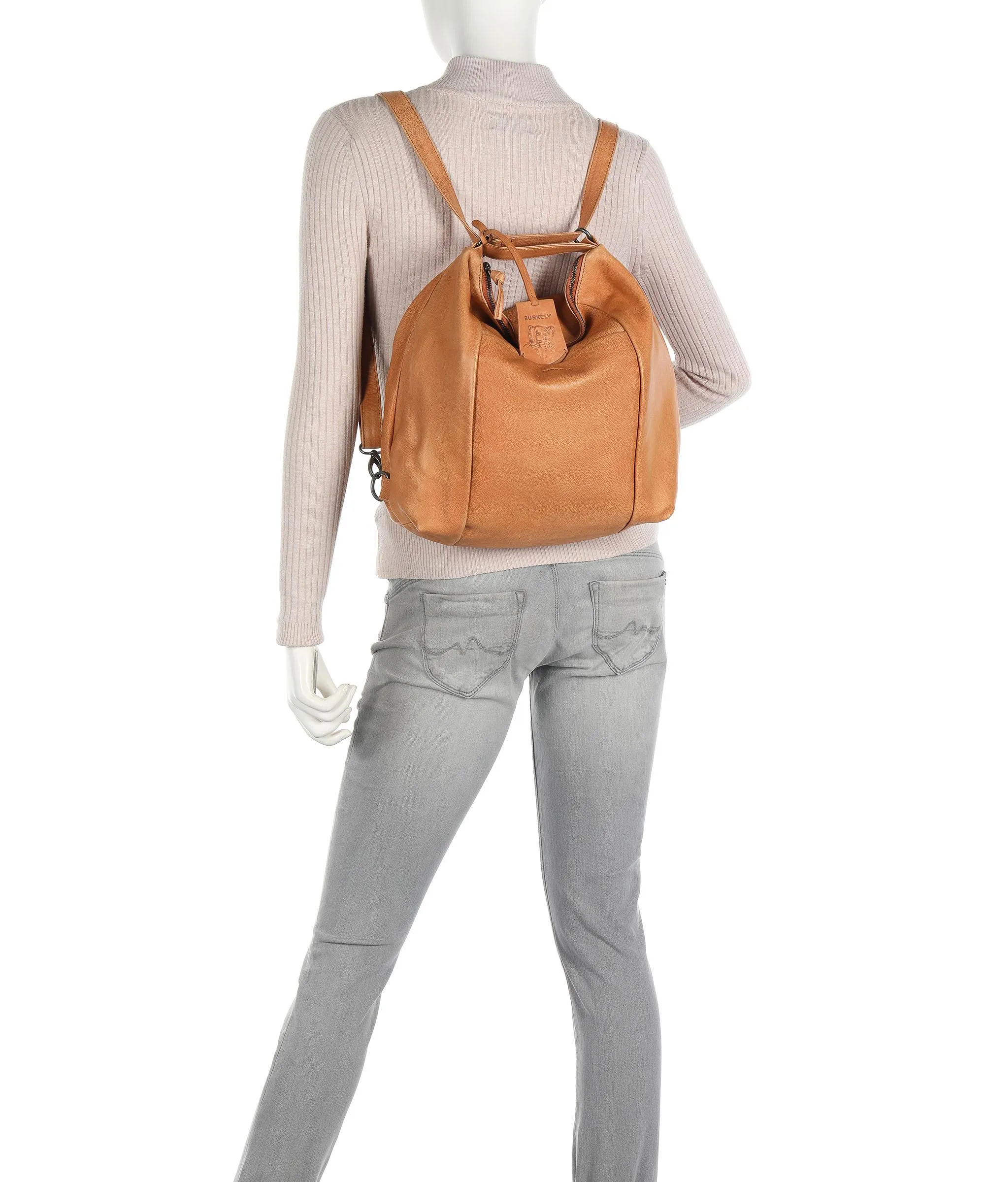  Burkely Just Jolie Borsa a zainetto pelle granulata cognac  