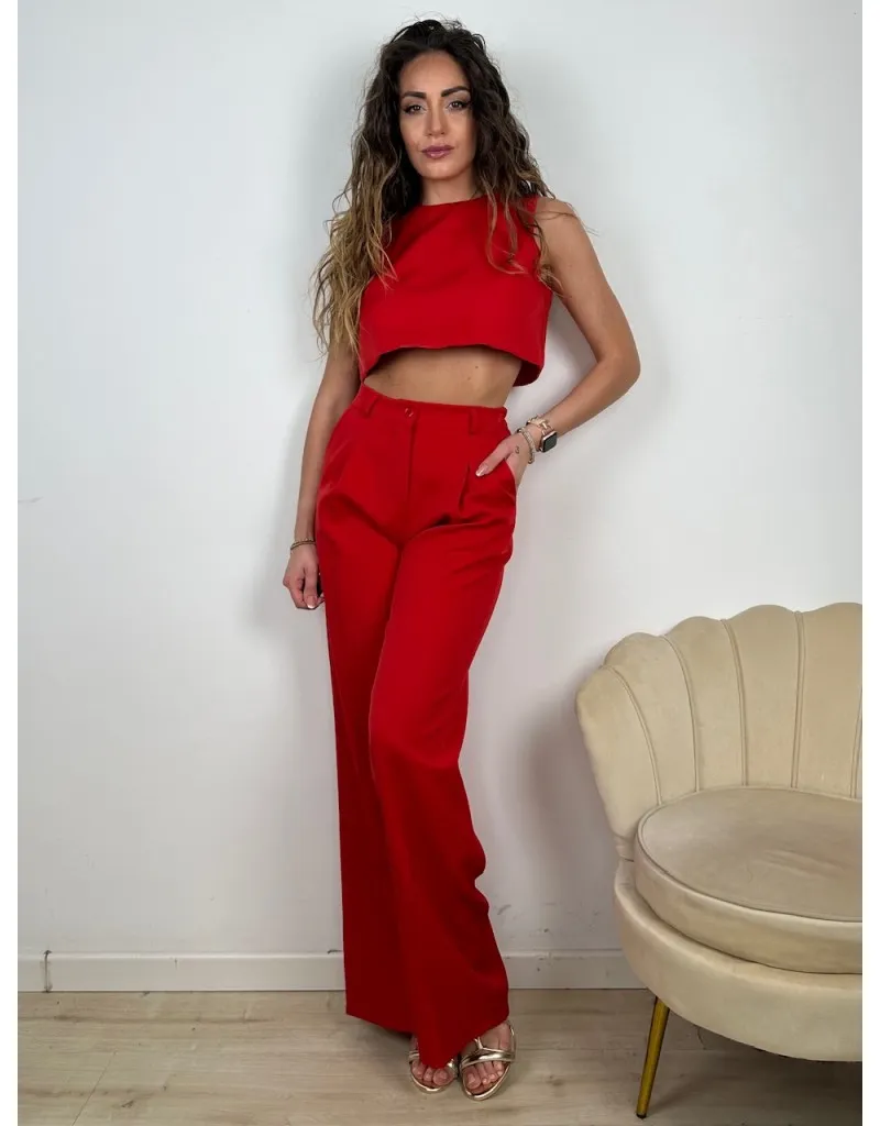 CO ORD SET FRANCY ROSSO