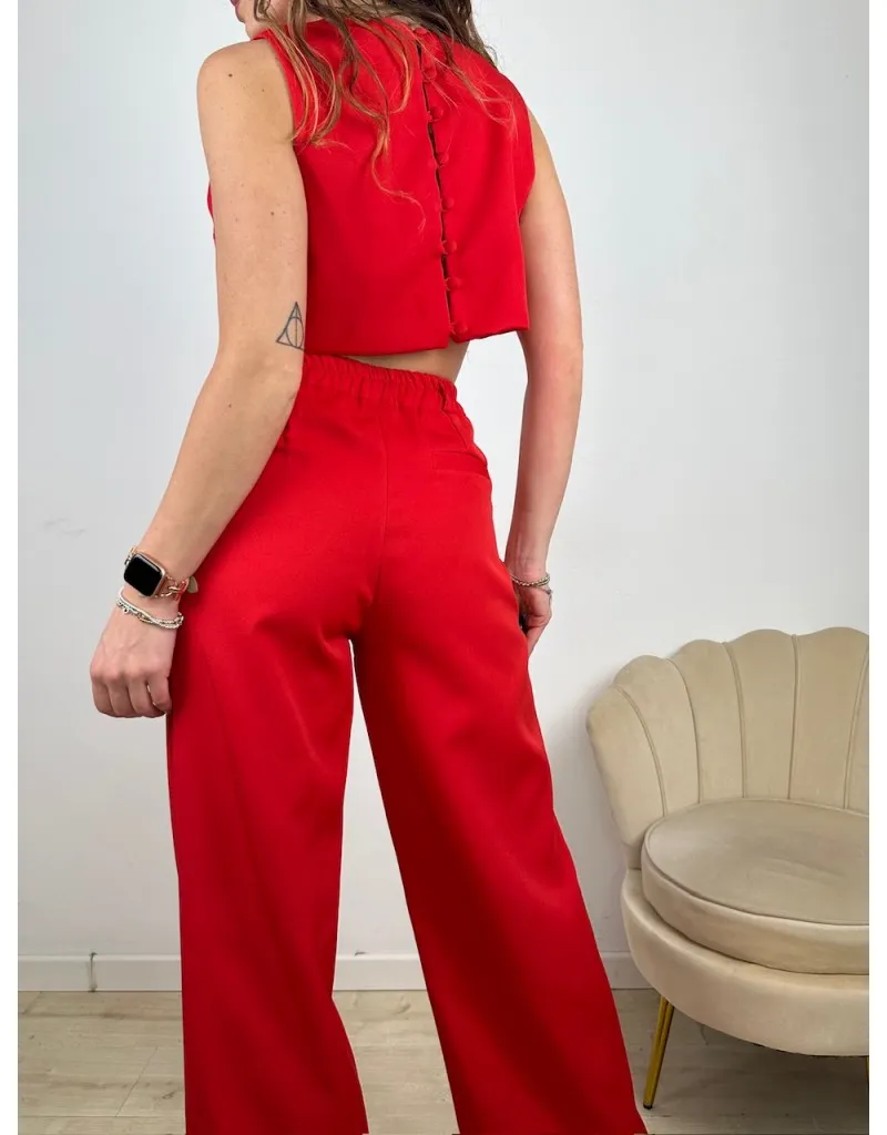 CO ORD SET FRANCY ROSSO
