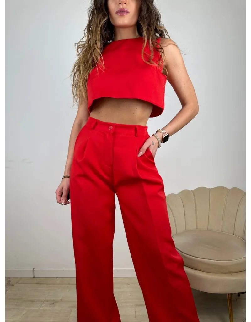 CO ORD SET FRANCY ROSSO