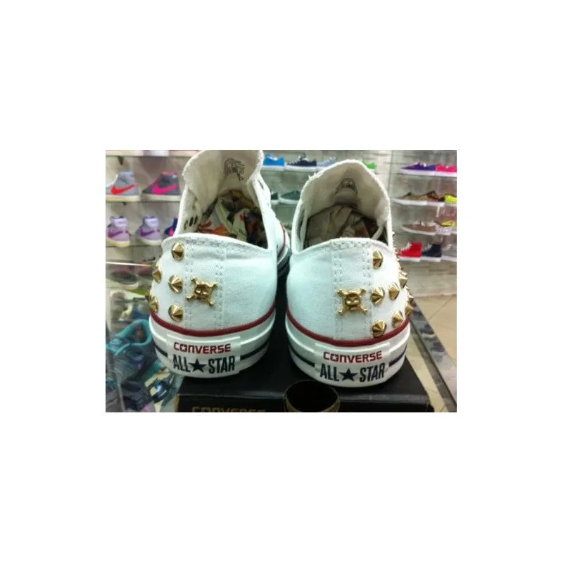 Converse All Star Paris Borchie Argento Vintage