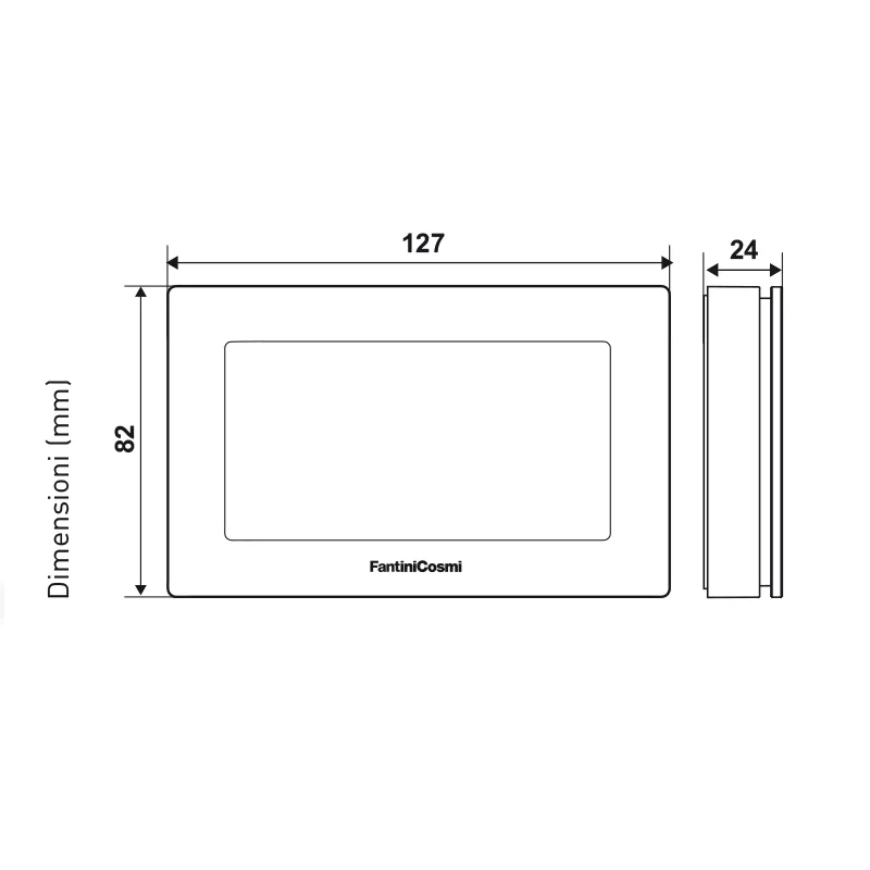 Cronotermostato Wi-Fi Settimanale Touchscreen, a batterie Intellicomfort - FANTINI COSMI CH180WIFI 
