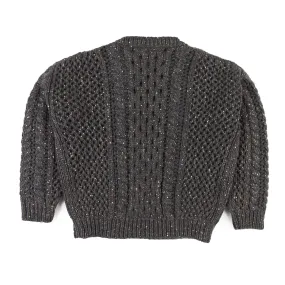 Maglione Brunello Cucinelli Irish Cables Grigio