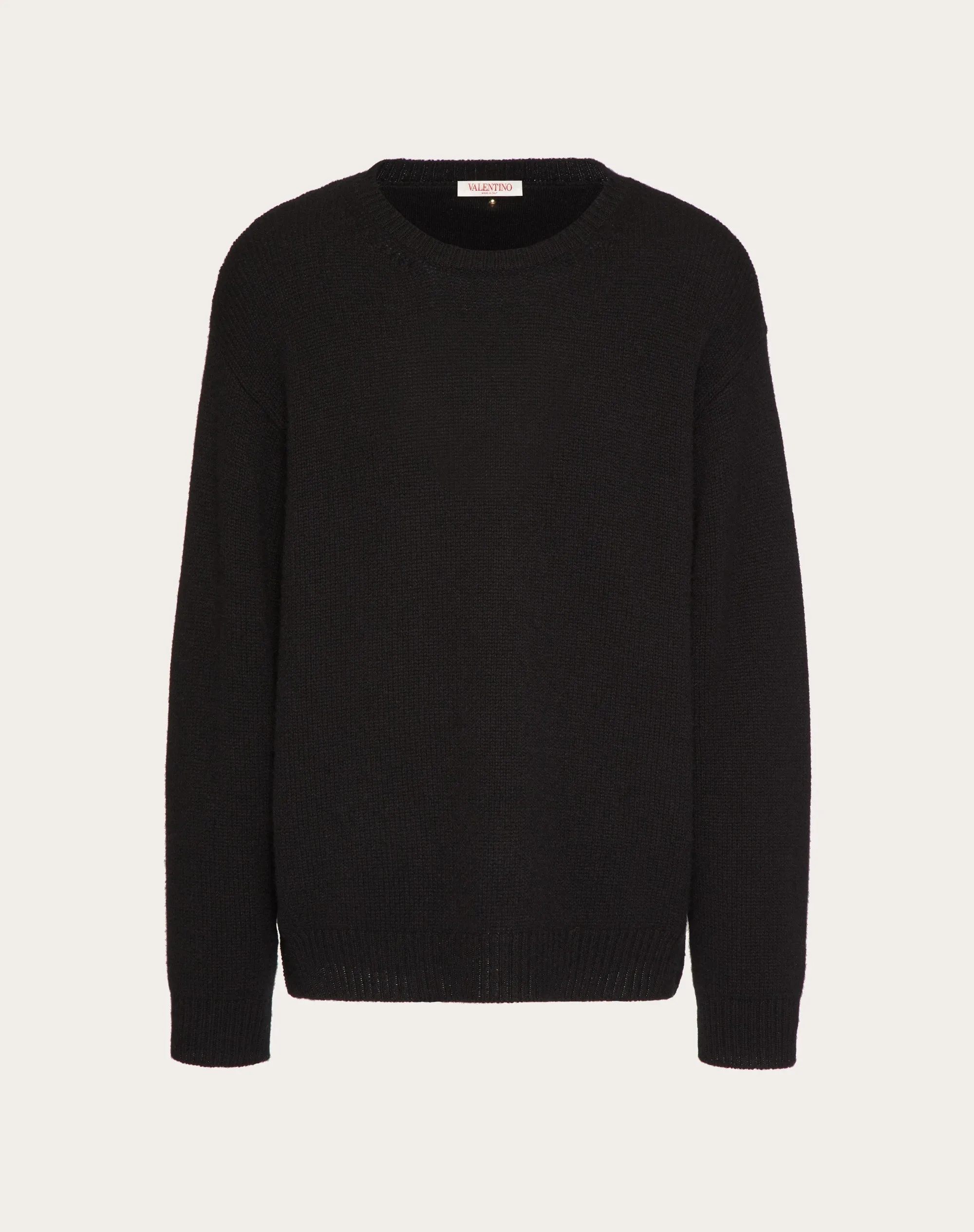 MAGLIONE GIROCOLLO IN CASHMERE CON BORCHIA