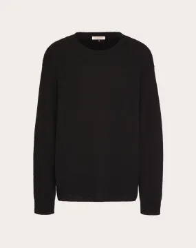 MAGLIONE GIROCOLLO IN CASHMERE CON BORCHIA