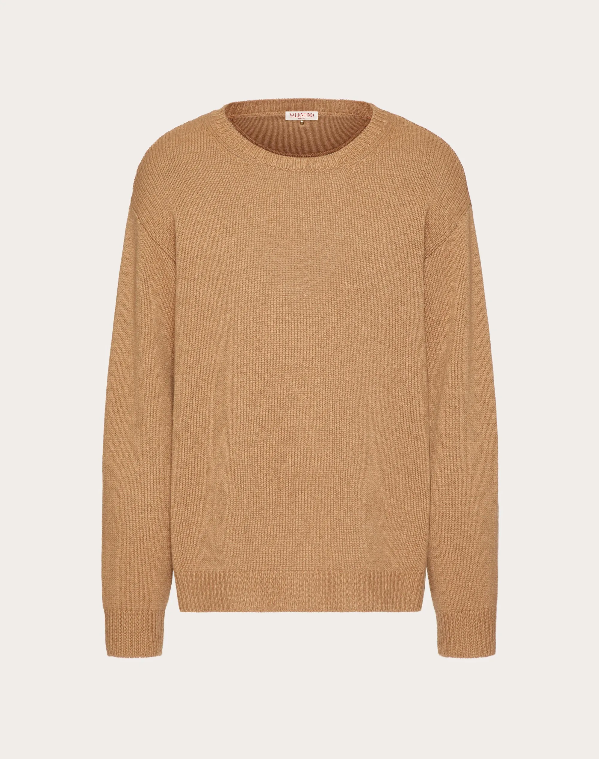 MAGLIONE GIROCOLLO IN CASHMERE CON BORCHIA