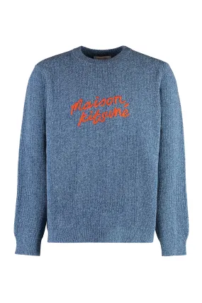 Maison Kitsuné Maglione girocollo in lana