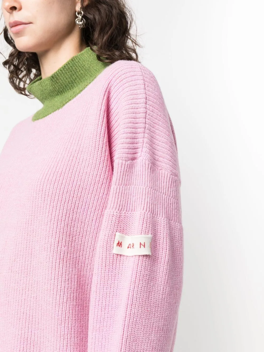 MARNI CREW NECK LONG SLEEVES LOOSE FIT SWEATER