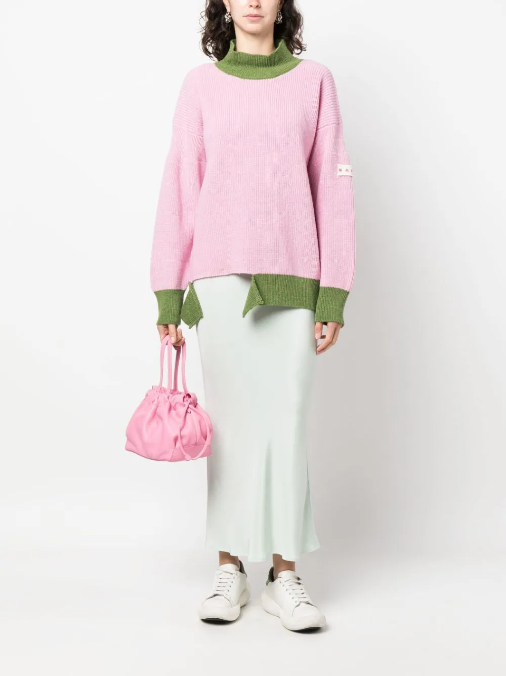 MARNI CREW NECK LONG SLEEVES LOOSE FIT SWEATER