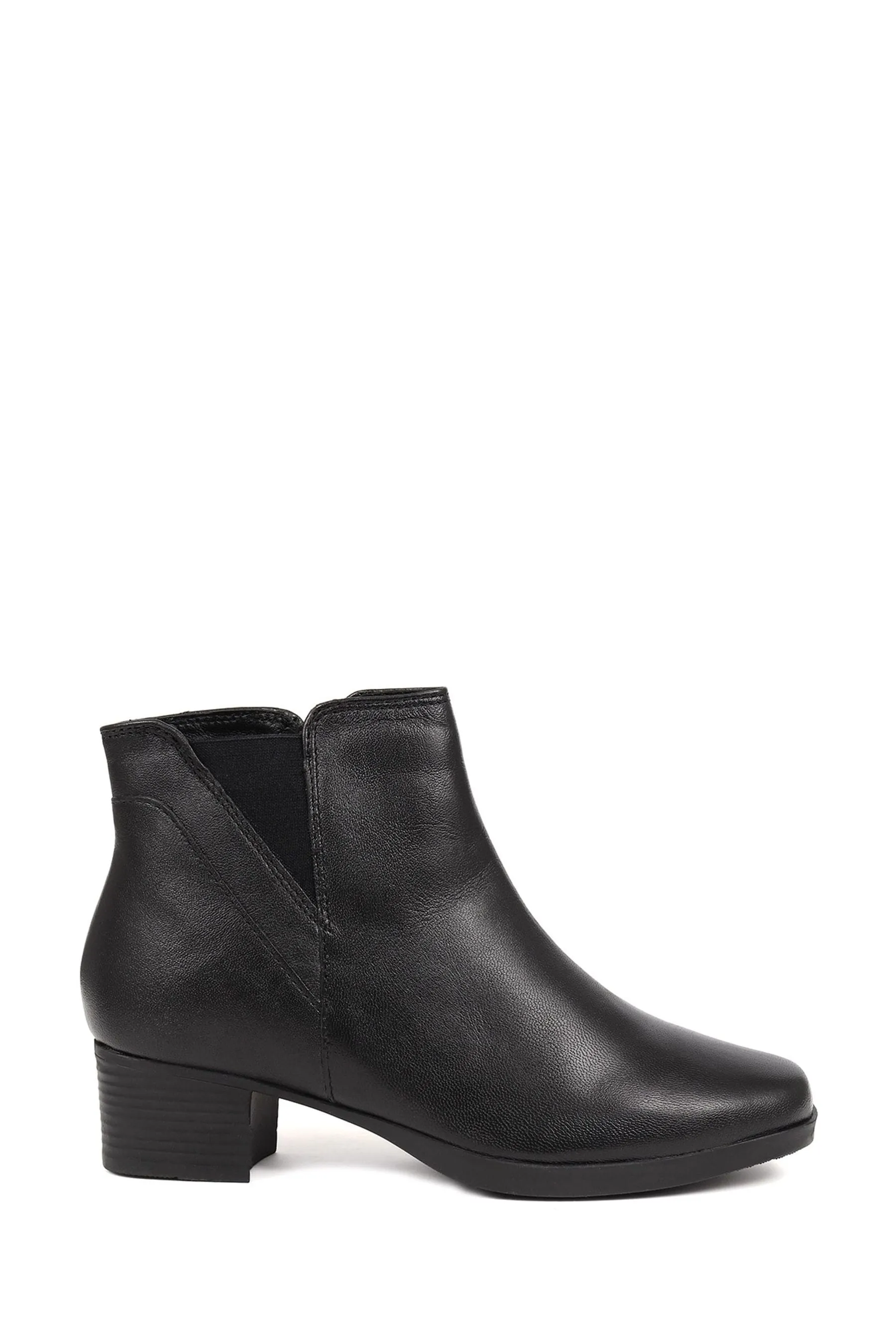 Pavers - Nero in pelle con tacco - Stivaletti