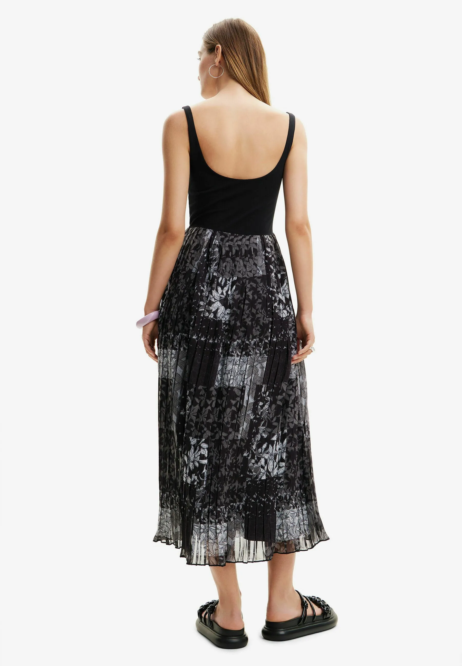 PLEATED COMBINATION MIDI - Vestito estivo