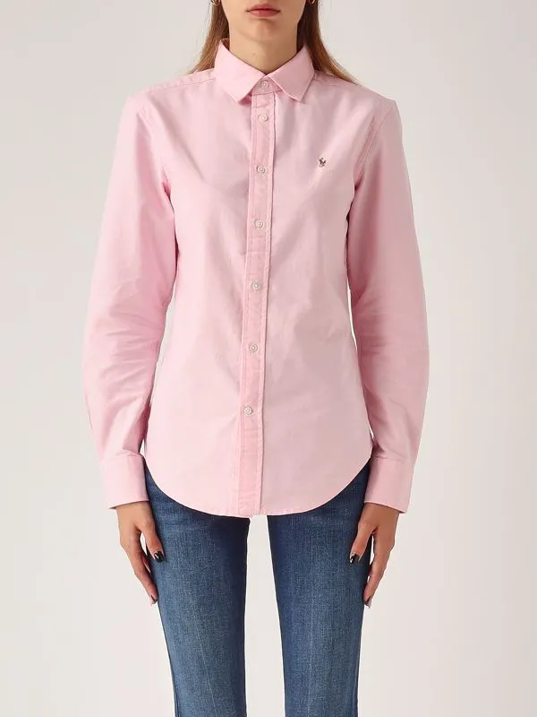 POLO RALPH LAUREN  Camicia donna Polo Ralph Lauren in tessuto Oxford Rosa