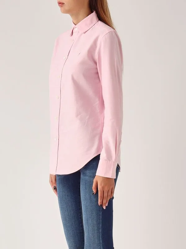 POLO RALPH LAUREN  Camicia donna Polo Ralph Lauren in tessuto Oxford Rosa