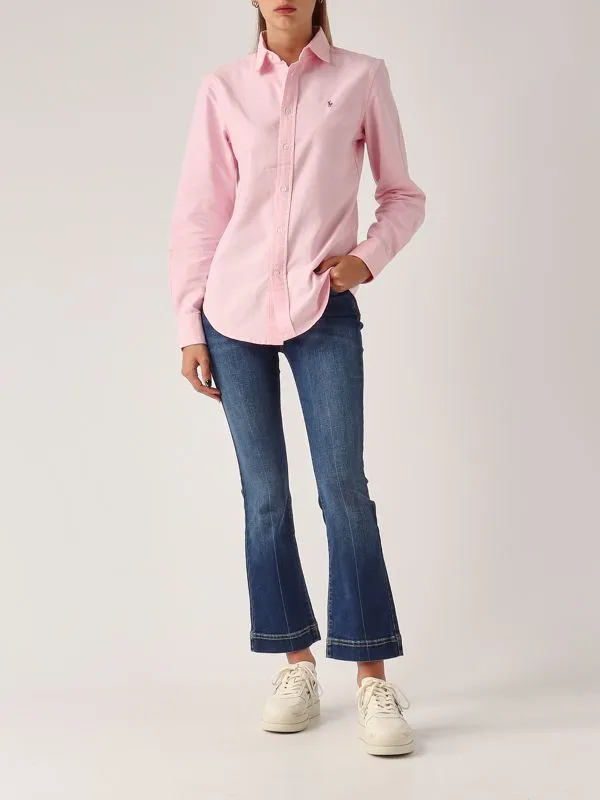 POLO RALPH LAUREN  Camicia donna Polo Ralph Lauren in tessuto Oxford Rosa