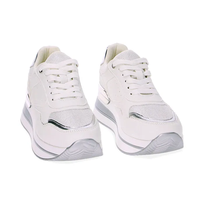 Sneakers bianco argento