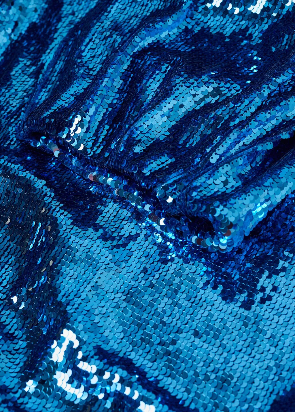 Vestito paillettes maniche a palloncino
