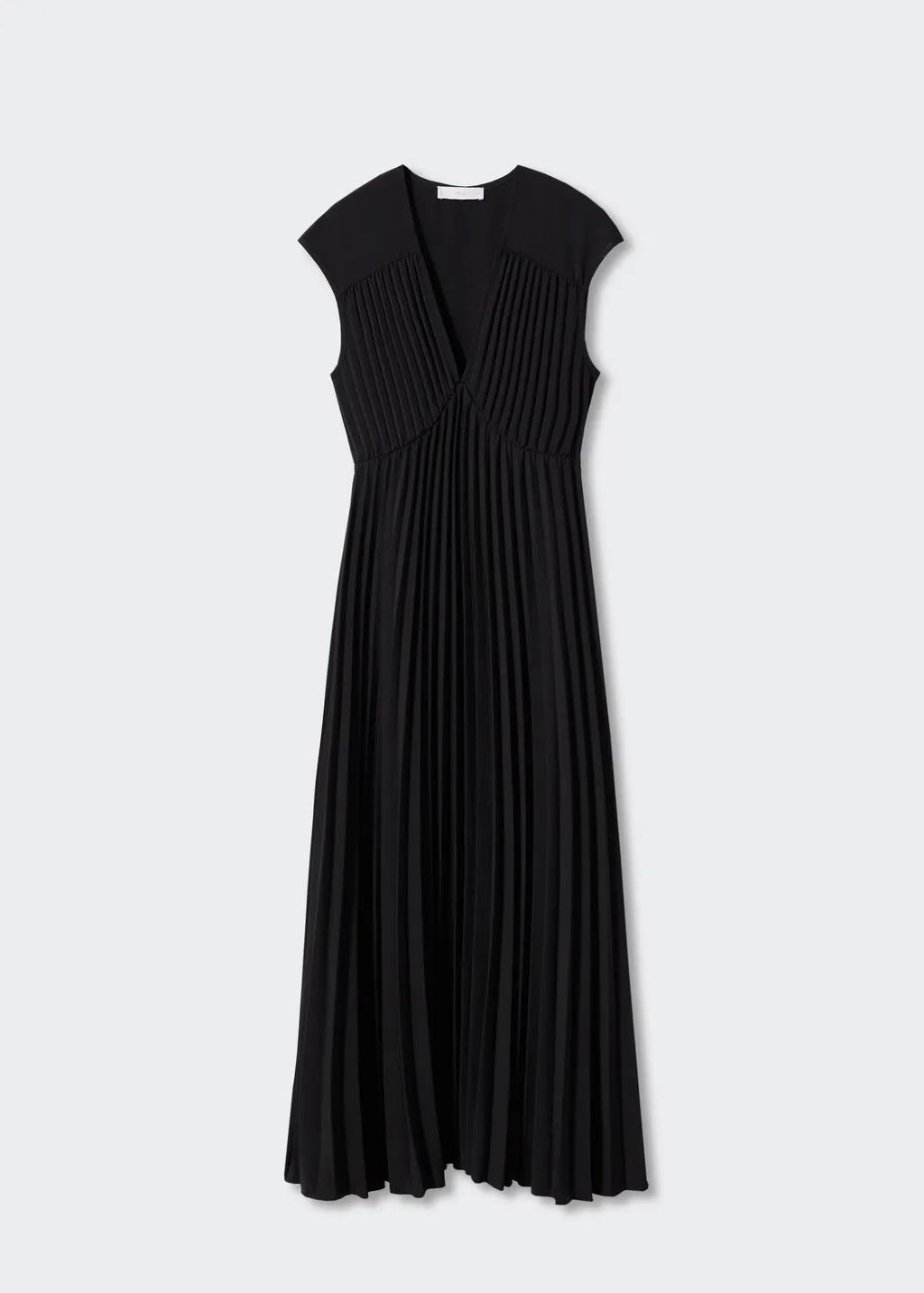 Vestito plissettato collo a V